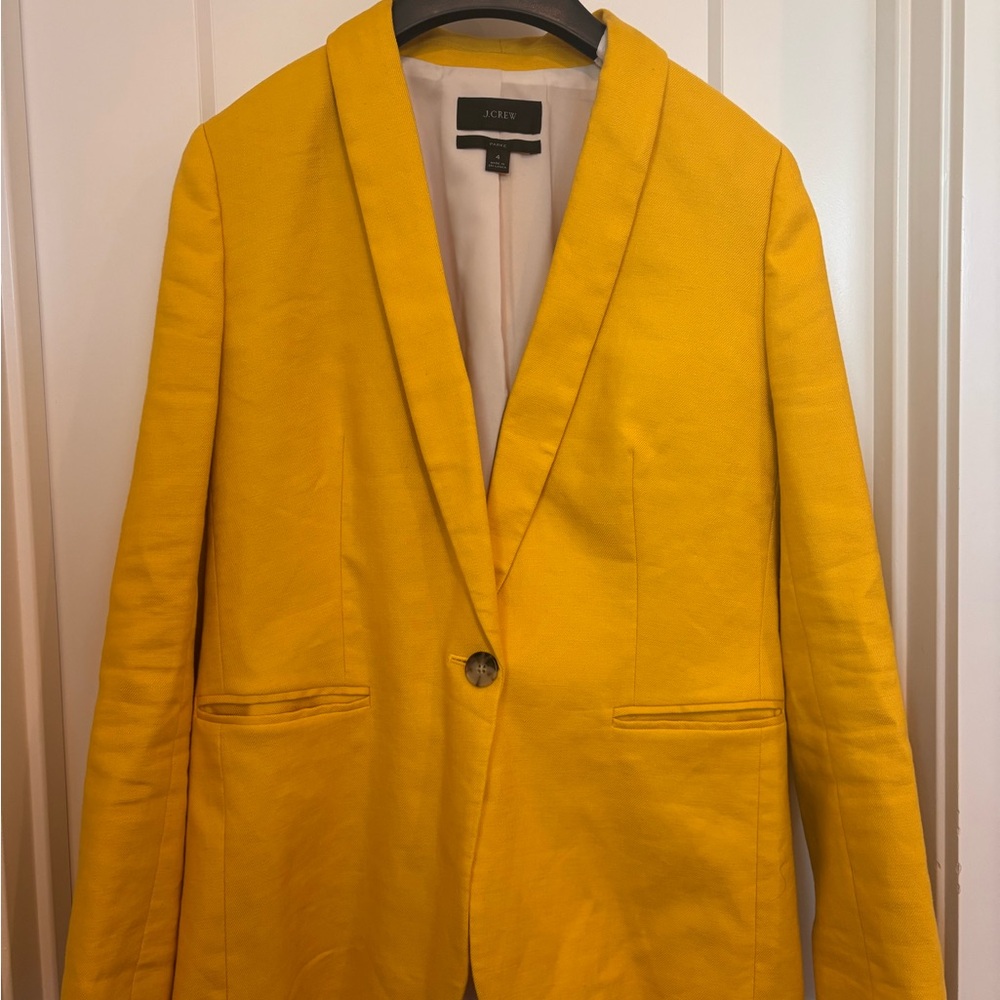 J. Crew Vibrant Yellow Blazer (Parke)